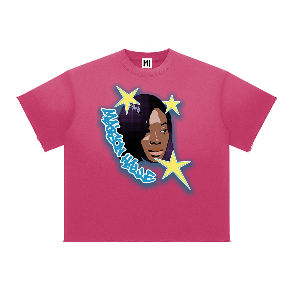 Sun Fade Raw Edge 3 Star T-Shirt