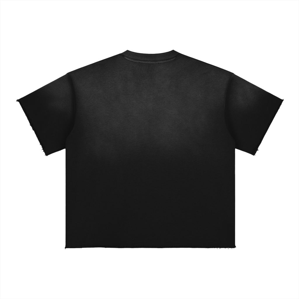 Sun Fade Raw Edge 3 Star T-Shirt