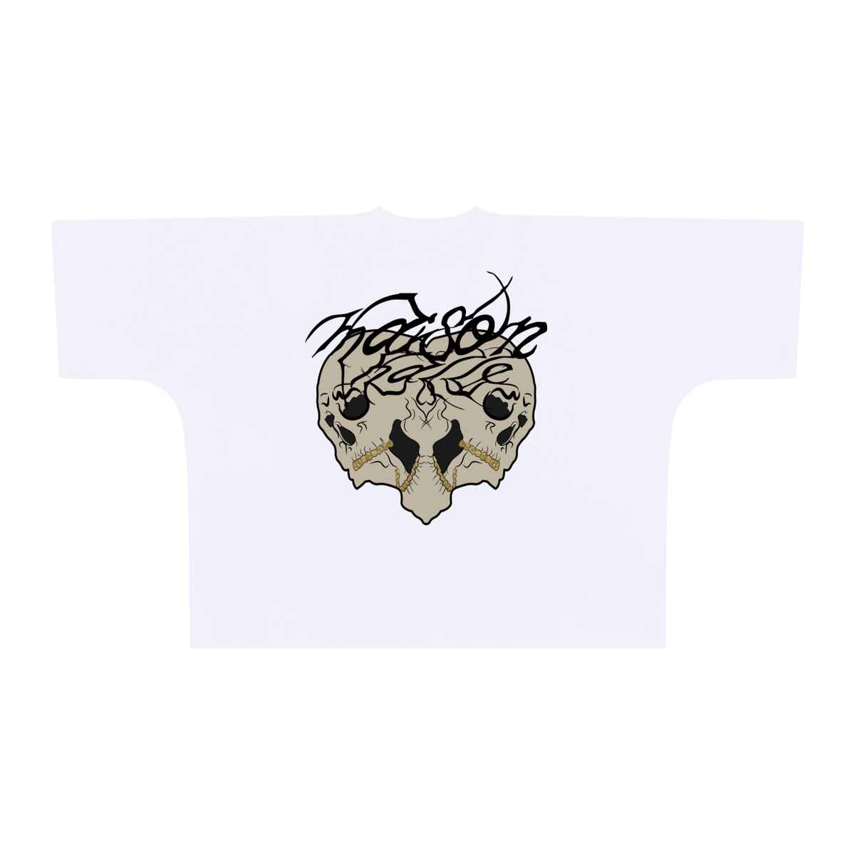 Oversized MH Skull One-Piece Boxy T-Shirt