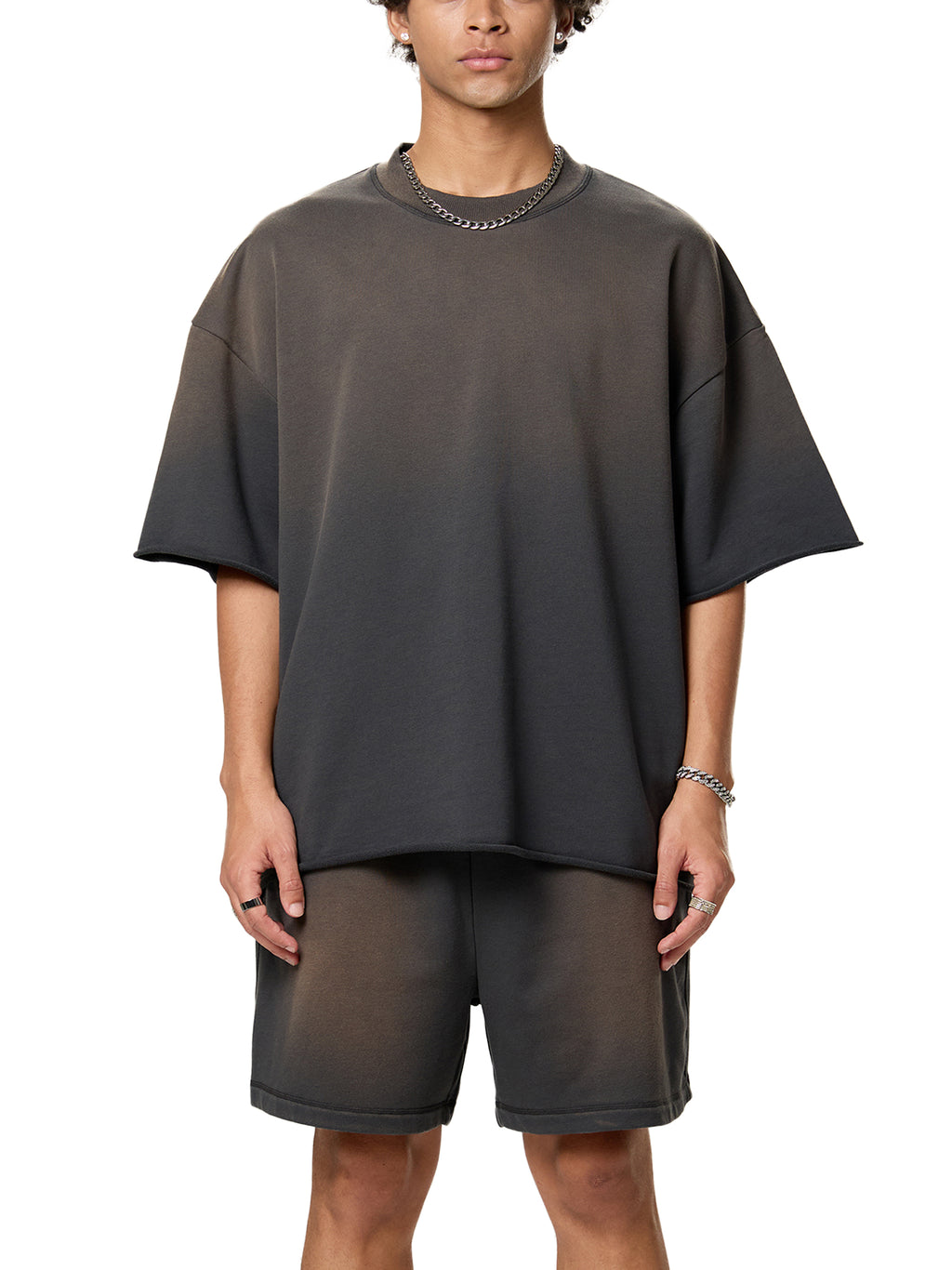 Sun Fade Raw Edge 3 Star T-Shirt