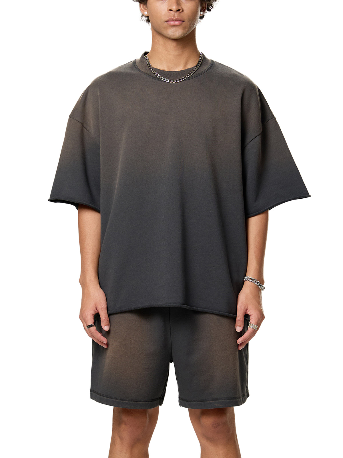Sun Fade Raw Edge 3 Star T-Shirt