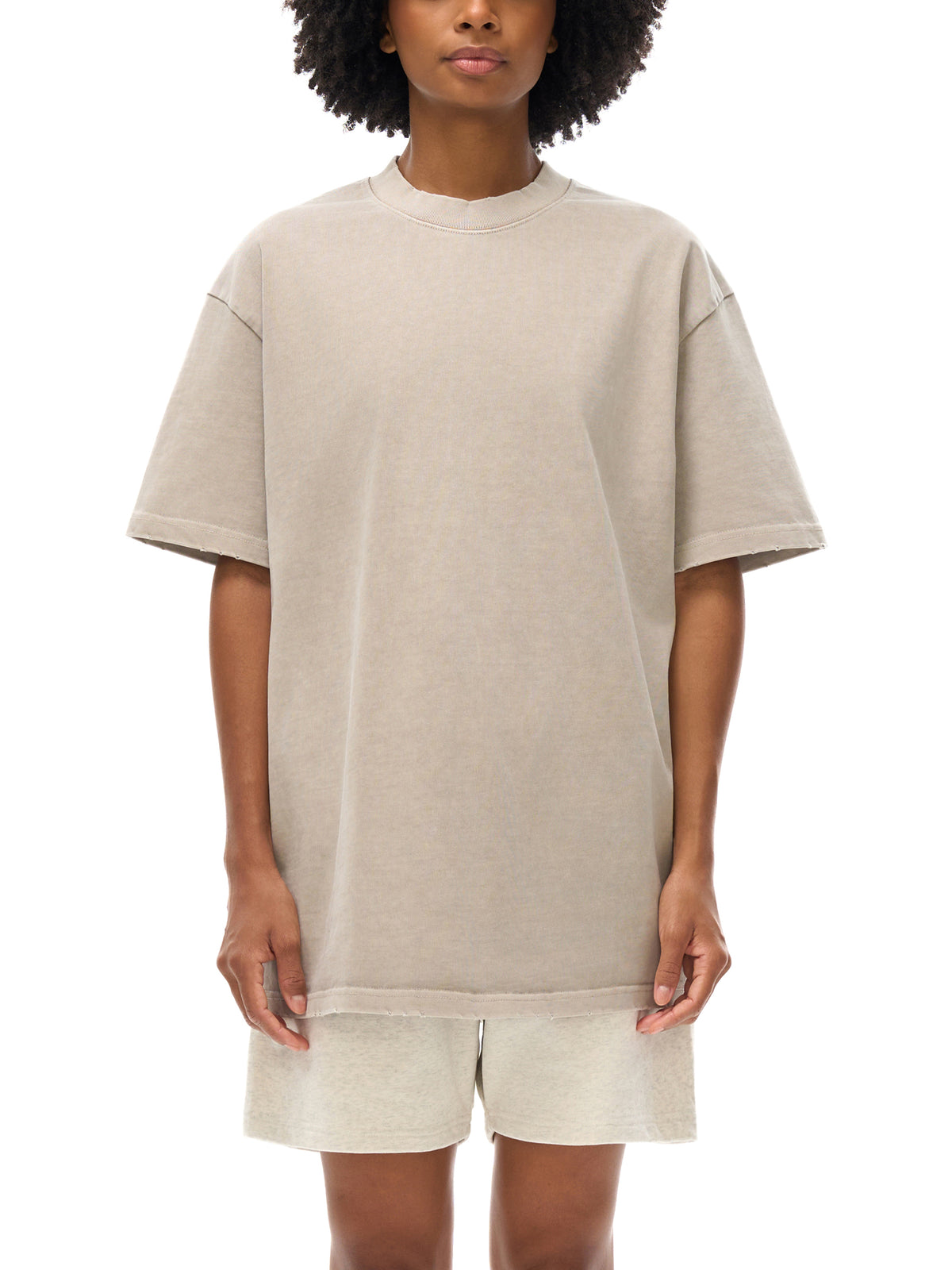 Heavyweight Vintage Washed Frayed Maison Halle Skull T-Shirt