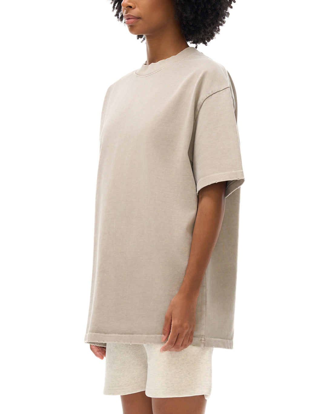 Heavyweight Vintage Washed Frayed Maison Halle Skull T-Shirt